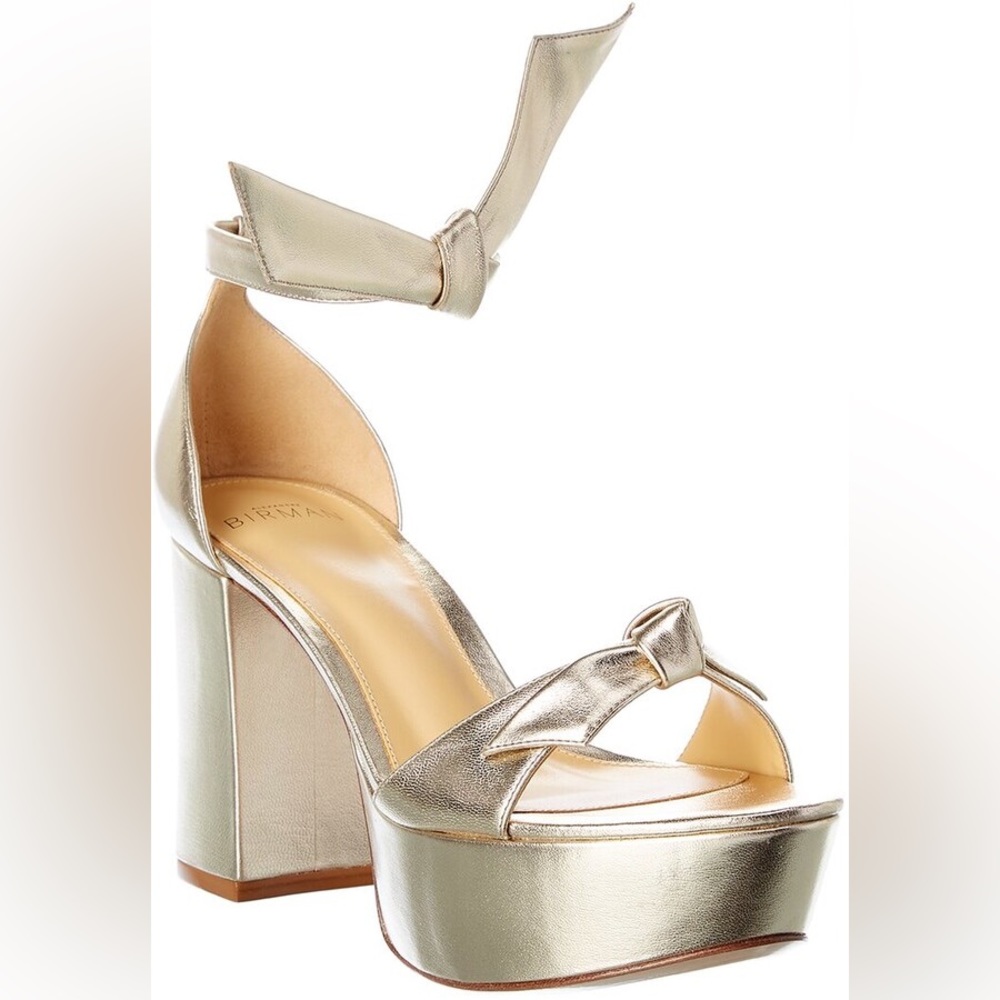 Alexandre Birman Clarita Plateau 85 Leather Platform Sandal